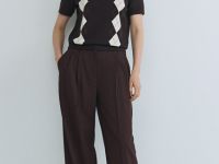 Широкие брюки, Коричневый