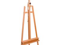 Мольберт напольный Лира с наклонной штангой Гамма "Студия", 65,5*85*164(225) см, бук