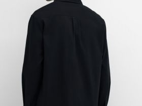 Рубашка-куртка из твила, Черный