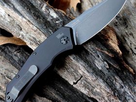 Полуавтоматический складной нож Kershaw Launch 1, сталь Crucible CPM® 154, рукоять анодированный алюминий, чёрный