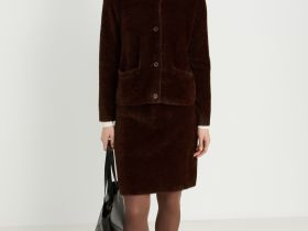 Кардиган с округлой горловиной