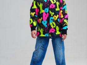 Куртка текстильная с полиуретановым покрытием для девочек (ветровка)