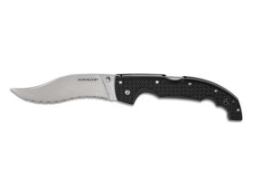 Нож складной Cold Steel Extra Large Voyager Vaquero Serrated, сталь AUS-10A, рукоять Griv Ex™, черный