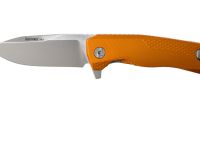 Нож складной LionSteel ROK A OS, сталь Bhler M390 Satin Finish, рукоять алюминий, оранжевый