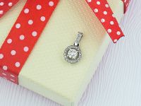 Подвеска из белого золота с бриллиантами э0901пд06160300