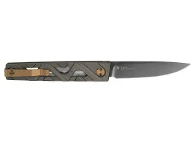 Складной нож Ruike P878-AK, сталь 14C28N, рукоять алюминий, бронзовый