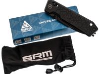 Складной нож SRM Rubik Large 7228B-AB2, сталь 14C28N, рукоять алюминий
