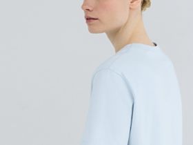 Футболка с принтом, Голубой