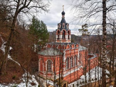Церковь преподобного Саввы Сторожевского с колокольней, 1862 г.