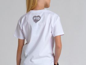 Комплект для занятий спортом: футболка, шорты, сумка-мешок для девочки