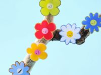 Стикер объемный "Цветочек В очках"