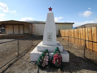 Могила 2-х партизанских разведчиков - П.Н.Загузина и П.М.Малыгина, расстрелянных белогвардейцами в феврале 1920 г.