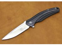 Складной нож CRKT Ripple Charcoal, сталь Acuto 440, рукоять нержавеющая сталь 420J2