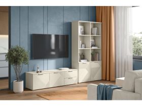 Стеллаж Шелтон 90x190 Светло-бежевый