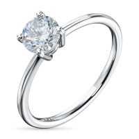 Классическое кольцо из белого золота э4712кц08210868_white