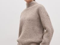 Джемпер силуэта трапеция с шерстью