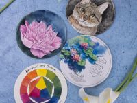 Склейка для акварели Малевичъ "Monet" Fin, круглая диаметр 20 см 10 л 300 г, 100% хлопок