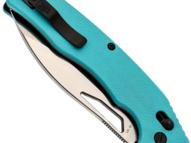 Складной нож Obertech ns-01 Drop point satin, сталь VG-10, рукоять G10, тиффани