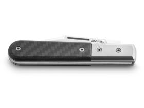 Складной нож LionSteel Barlow Warhorse, сталь M390, рукоять титан/карбон
