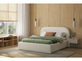 Кровать Кевия 140 Букле Молочный