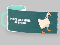 Кружка Мемы и оффтопы "Покой никогда не был возможным" 330 мл (мятная)