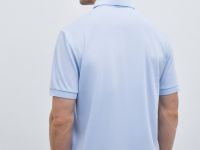 Поло из ткани пике, Голубой