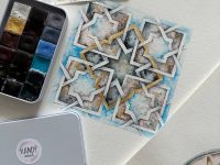 Набор акварели "Handy" Мандала, 18 кювет 2 мл, в металлическом боксе