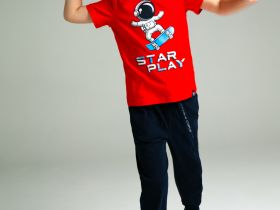 Комплект трикотажный для мальчиков: фуфайка (футболка), брюки