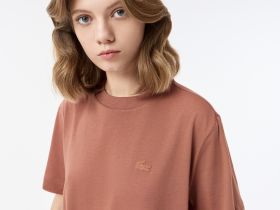 Женская хлопковая футболка Lacoste