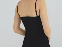 Платье-бюстье со съёмными бретелями, Черный