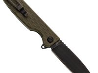 Складной нож Daggerr Dopey olive BW DL, сталь 8Cr14MoV, рукоять FRN