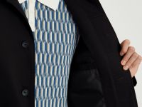 Плащ из хлопка прямого кроя