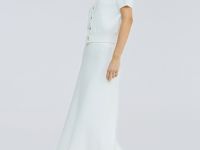 Вязаная юбка миди А-силуэта, Белый