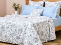 Постельное белье Azzurro, голубое