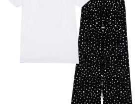 Комплект для девочек: фуфайка трикотажная (футболка), брюки текстильные