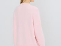 Джемпер оверсайз из пряжи с ангорой, Розовый