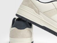 Кроссовки со вставками из натуральной замши, Белый