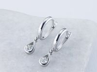 Серьги из белого золота с бриллиантами э0901сг12200201