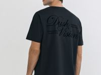 Футболка из мерсеризованного хлопка с принтом, Черный