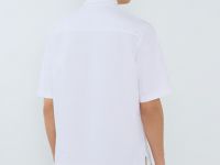 Рубашка из ткани оксфорд с коротким рукавом, Белый