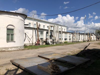 Здание, где в годы немецко-фашистской оккупации содержались подпольщики