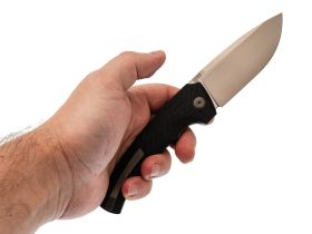 Складной нож TuoTown Kurakh, сталь T10S, рукоять G10/Carbon Fiber