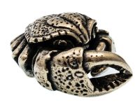 Бусина для темляка Краб, мельхиор