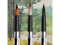 Набор кистей синтетика Roubloff "Travel Set" 3 шт, ручка складная