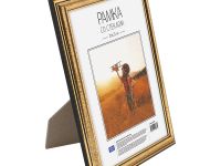 Рамка пластиковая OfficeSpace 15*21 см, №2, золото