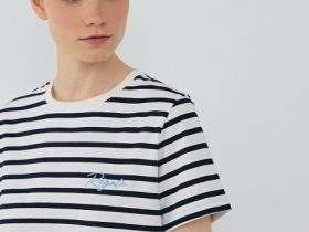 Футболка в морском стиле, Белый