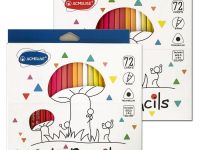 Набор карандашей цветных трехгранных Acmeliae 72 цв, в картонном футляре