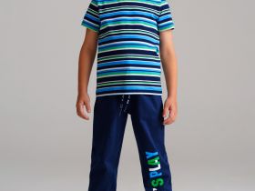 Комплект трикотажный для мальчиков: фуфайка (футболка), брюки