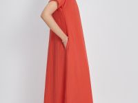 Платье макси из вискозы
