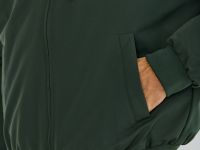 Утеплённая куртка с капюшоном, Зеленый